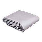 TARPAULIN -  BIG 8metre x 10metre Extra Heavy duty 320gsm Reinforced SILVER/BLACK - NEW