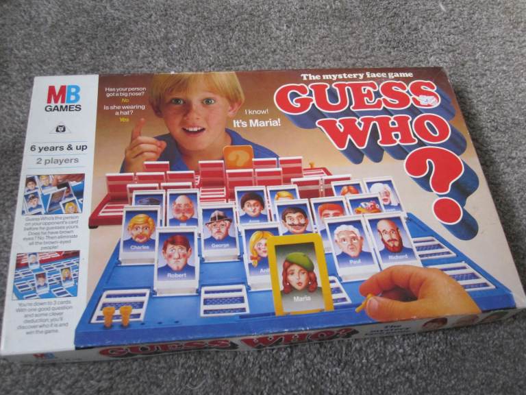 Vintage guess who? game 