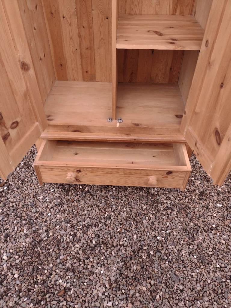 Large Mexican Pine wardrobe 
