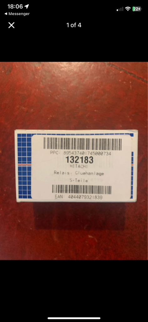Glow plug relay (brand new)