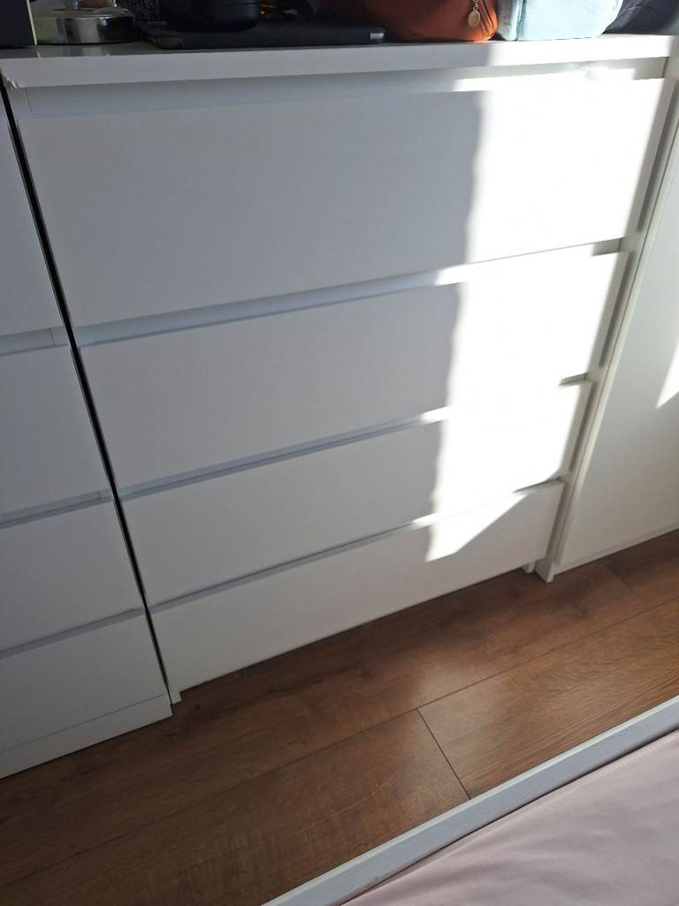 Ikea MALM chest of 4 drawers white