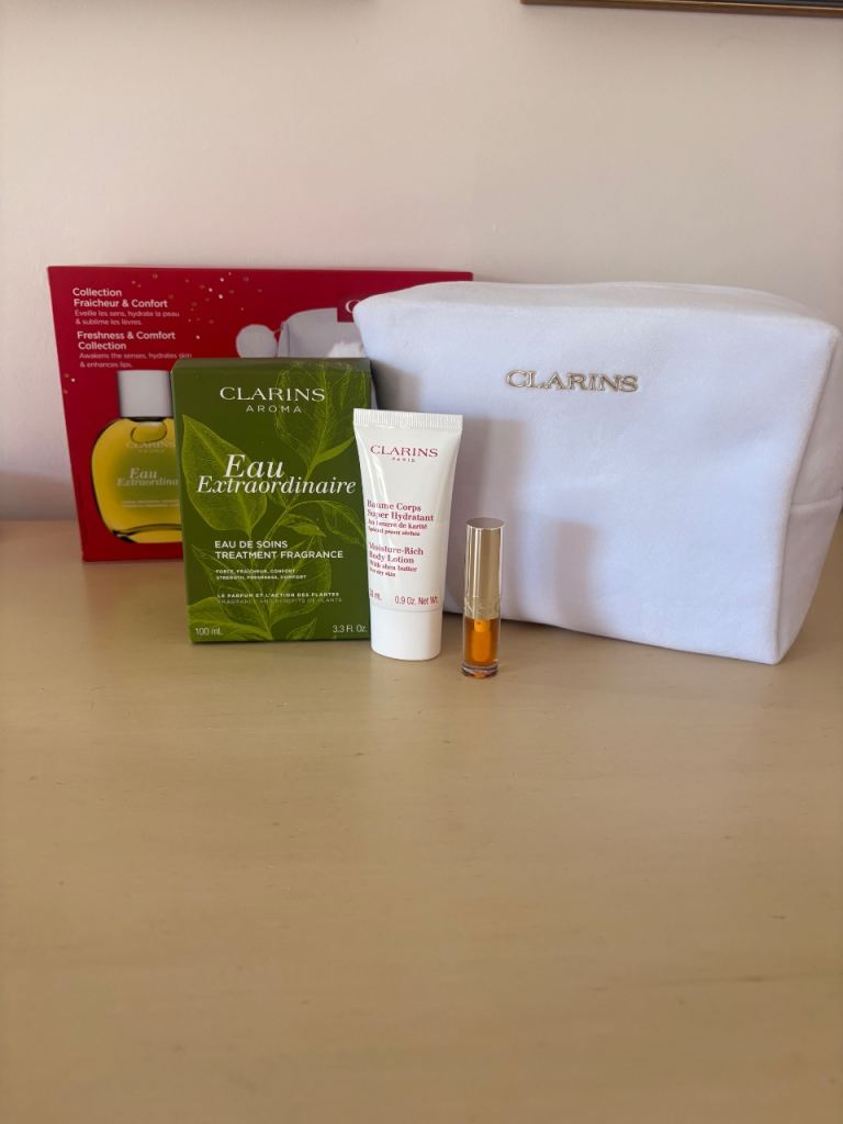 Clarins Fragrance & Body Care Gift Set - New