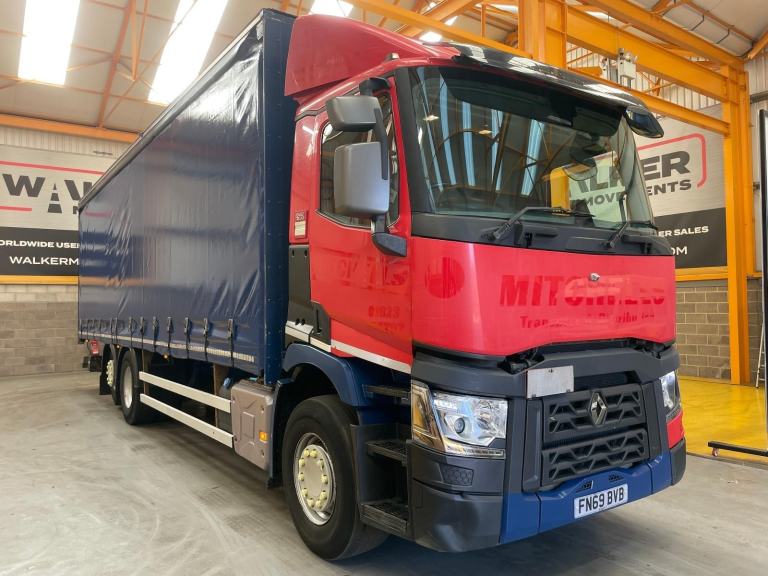 RENAULT T380 *EURO 6*, 26 TONNE 6X2 CURTAINSIDER - 2019 - FN69 BVB