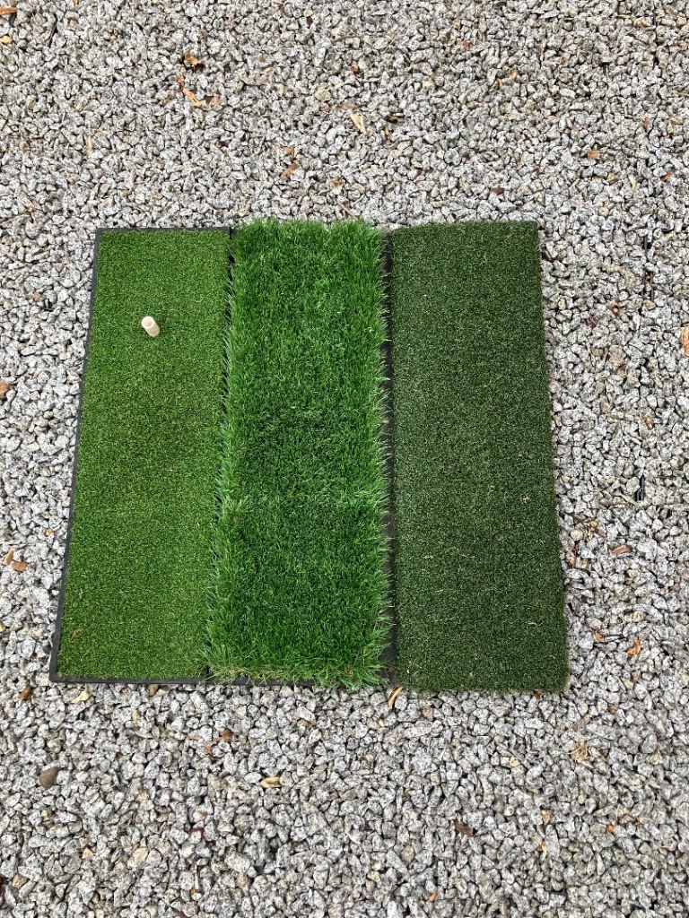 Golf Practice Mat – Triple Turf with Tee Hole, Good Condition