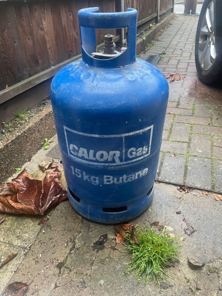 Empty Calor gas bottle 