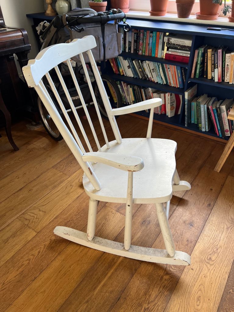 Wooden rocking chair