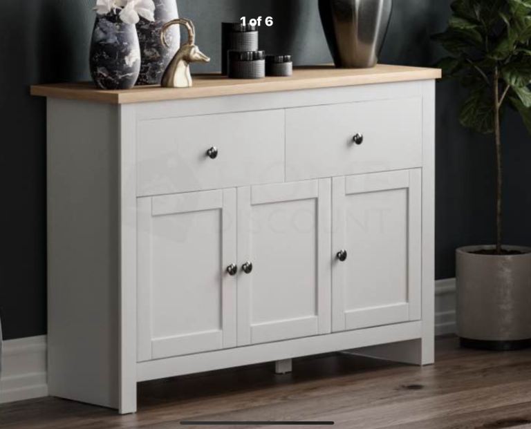 Arlington Chest of Drawers Table Bookcase Sideboard Living Room Bedroom Grey. RRP£201