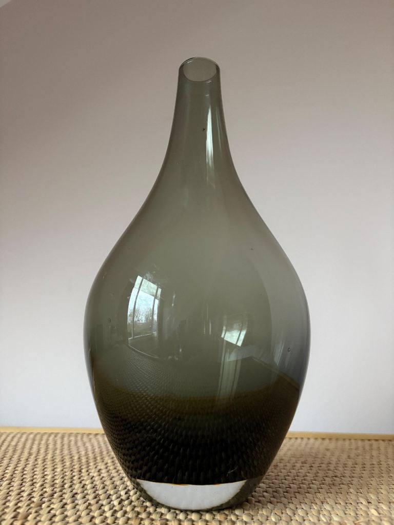 image for Vintage, Ikea ‘Salong’ smoked glass vase. Designed by Johanna Jelinek