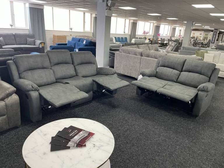 🚚 Exclusive Roma Recliner Corner Sofa & 3+2 Seater Real Leather 25% OFF Booking Now