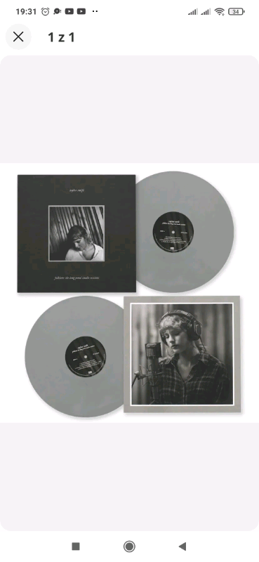 Taylor Swift - Folklore Original Not From China original 2xGrey Vinyl RSD2023