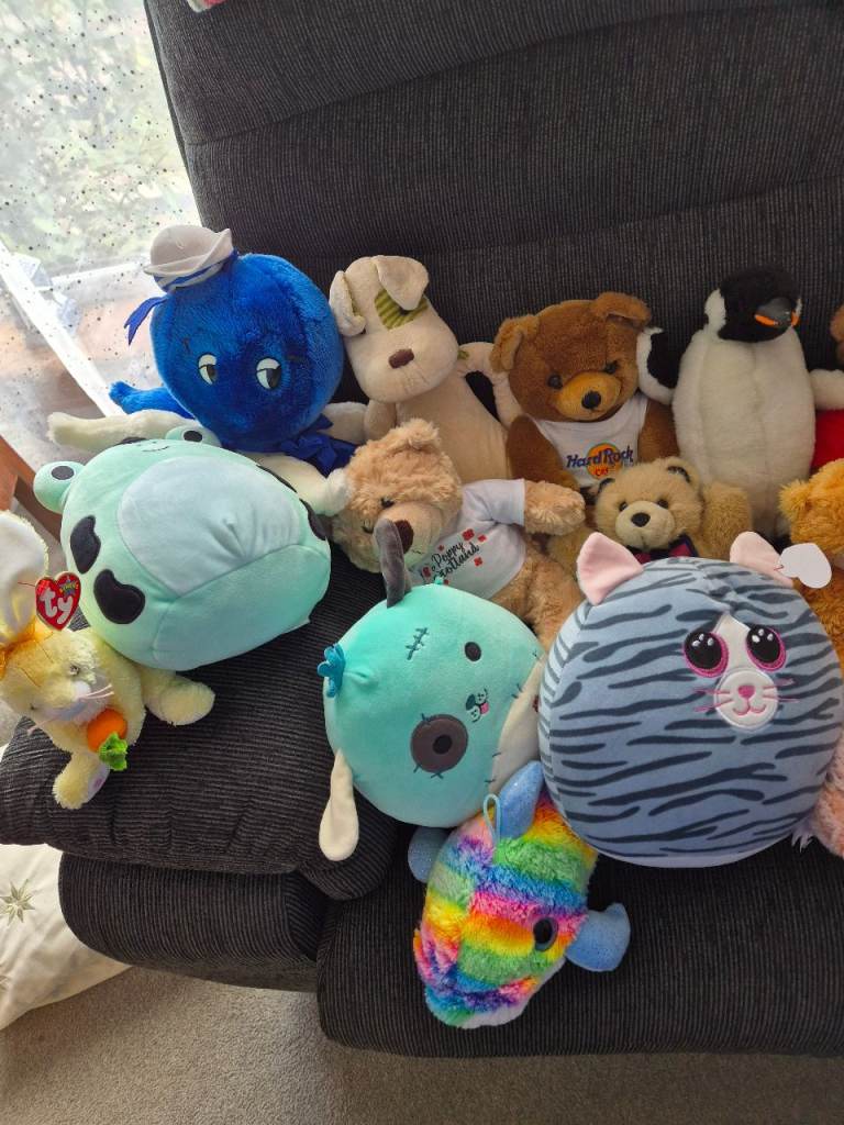 Large Bundle of Soft Toys - Various Animals and Characters