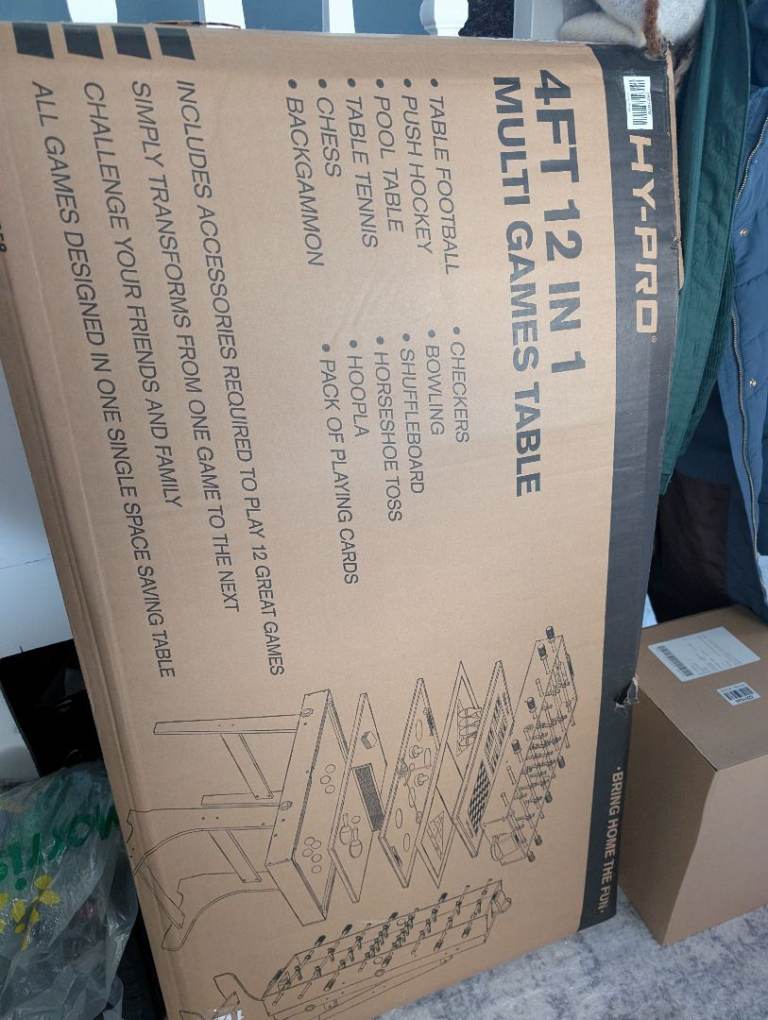 HY-pro 12 in 1 games table