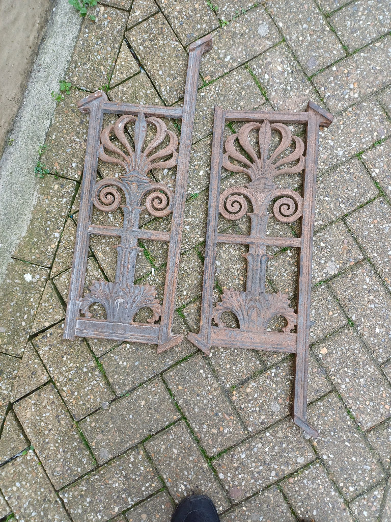 Architectural salvage stair balustrades 