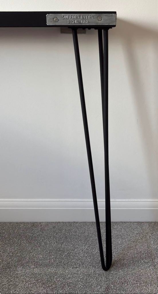 Black Hairpin Legs Console Table 