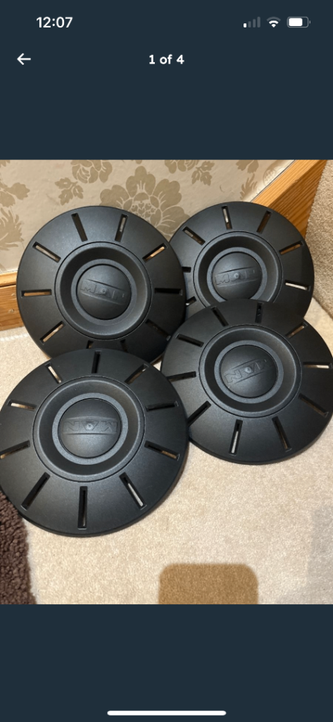 V w or man van wheel caps new 