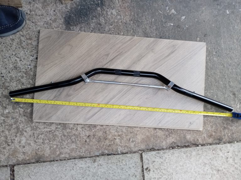 alloy braced std 22mm bars 80cm wide, other measurements on pics