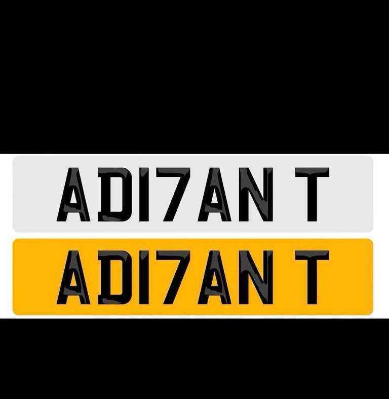 Dvla private number plate