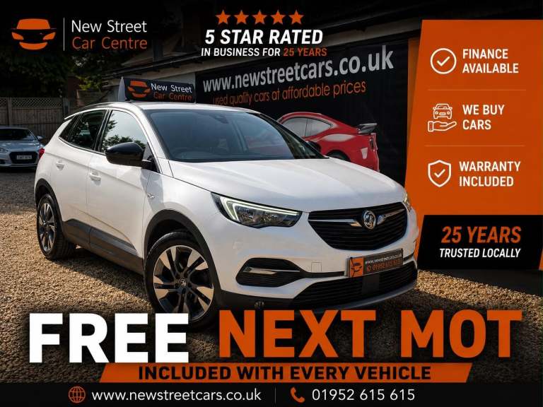 2019 Vauxhall Grandland X 1.2 Turbo Sport Nav Euro 6 (s/s) 5dr HATCHBACK Petrol Manual