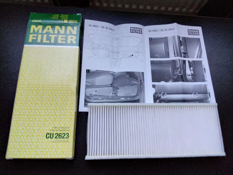 Mann Interior Air Cabin Pollen Filter OE Quality Replacement CU 2623