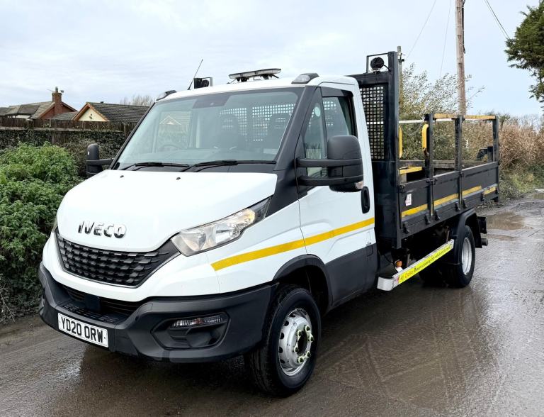 2020 IVECO DAILY 70C18 TARMAC CHUTES DROPSIDE TIPPER 7 TON EURO-6 A/C 3 SEATS