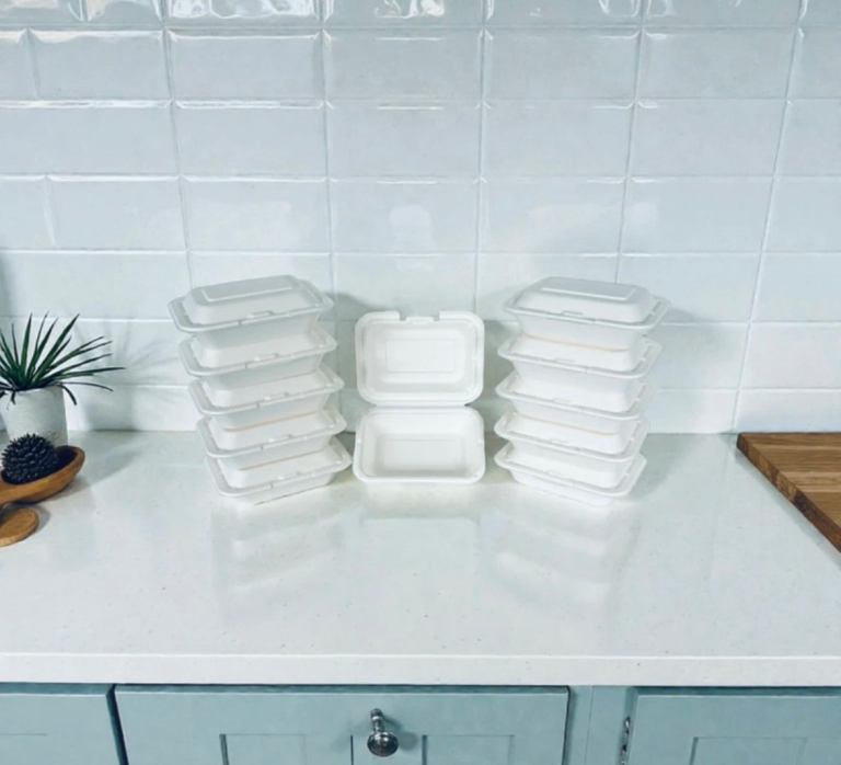 Compostable Food Containers 7×5″ £2 per Pack (25 Boxes) - Multiple Available
