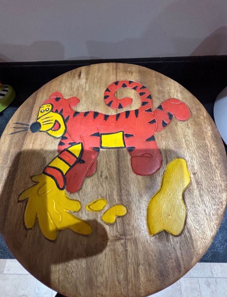 Hand crafted children’s stool