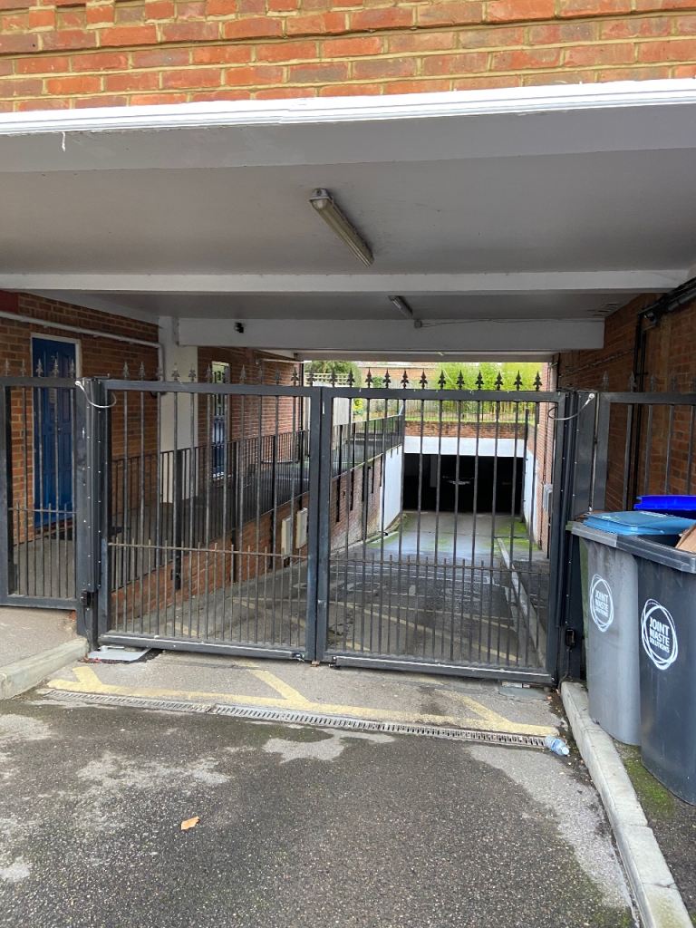 Gated secure parking space