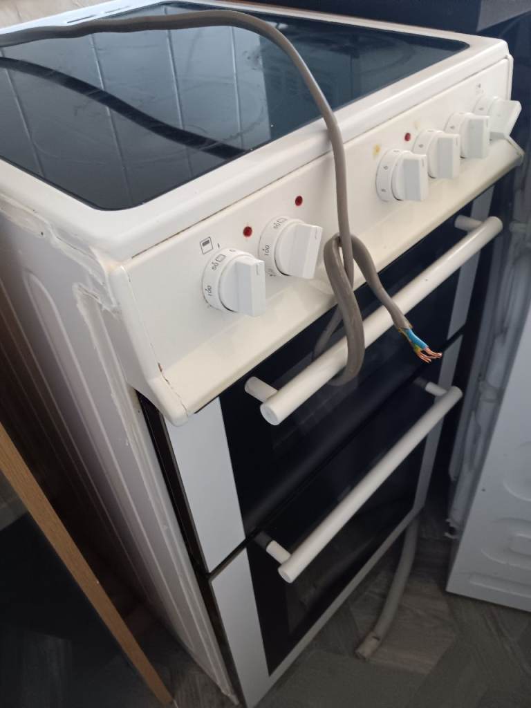 White electric ceramic hob 