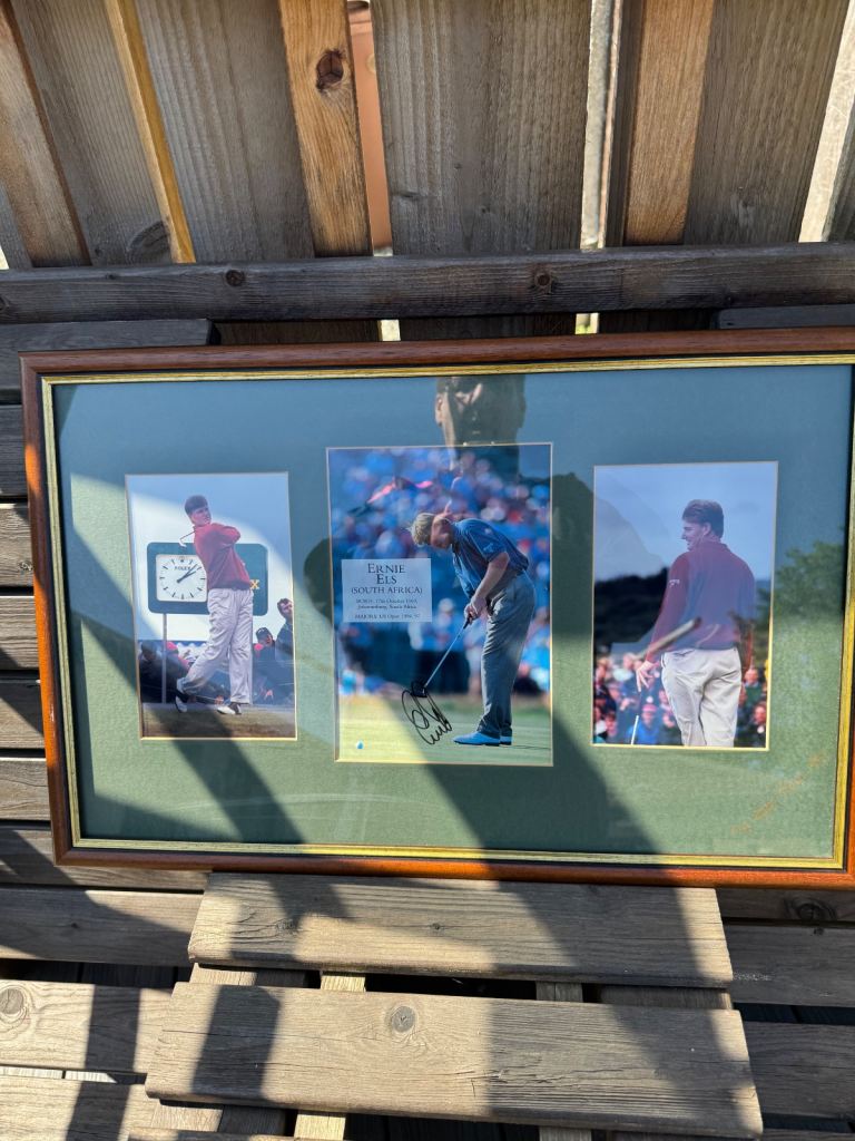 Original signed golf professional framed photos