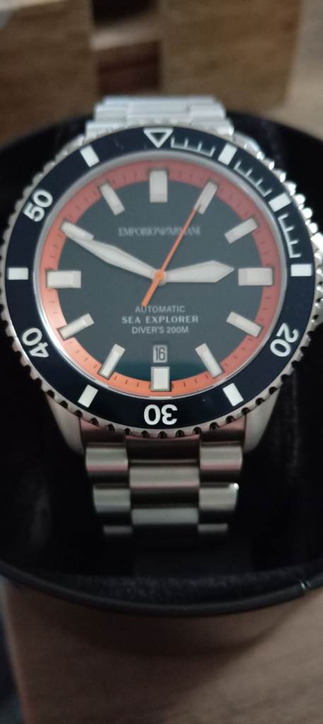 The Emporio Armani Sea Dive automatic men's watch