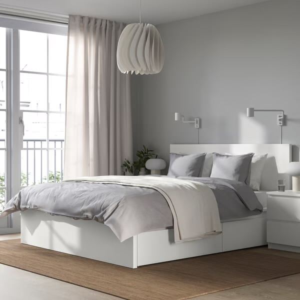 Free to collect Malm bed frame (double) + 2 under bed storage drawers