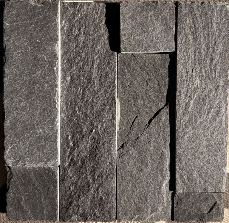 New Imperial Black Slate Cladding Tiles - 100x400mm