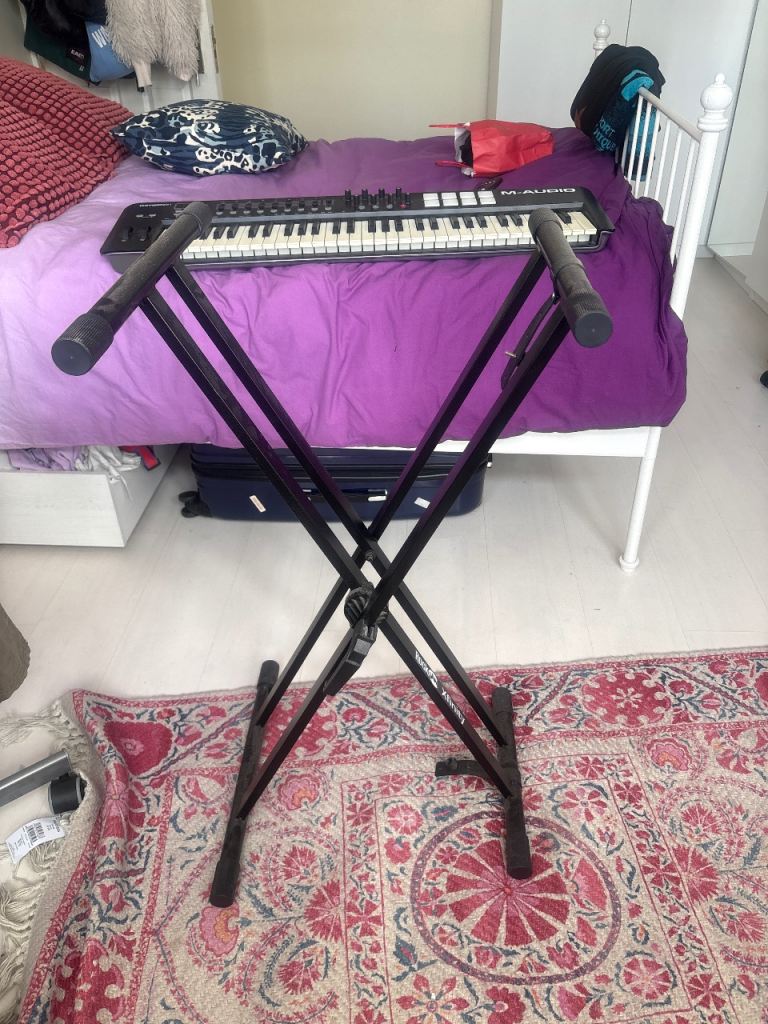 ROCKJAM Xfinity Black X-Frame Keyboard Stand