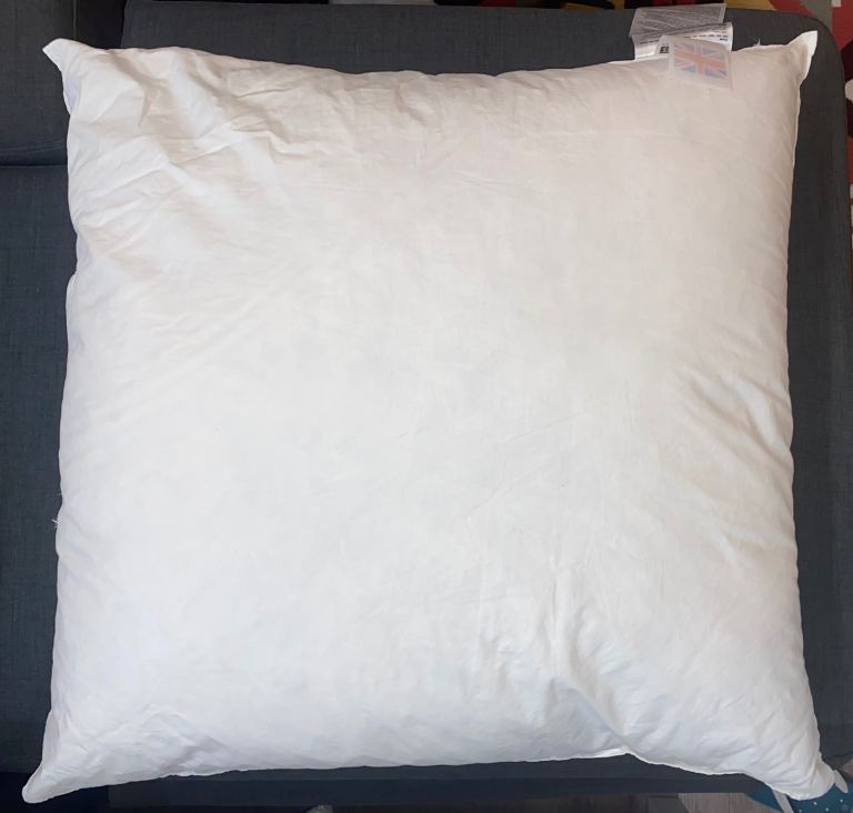 Large Square Down and Duck filled pillow 65x65cm