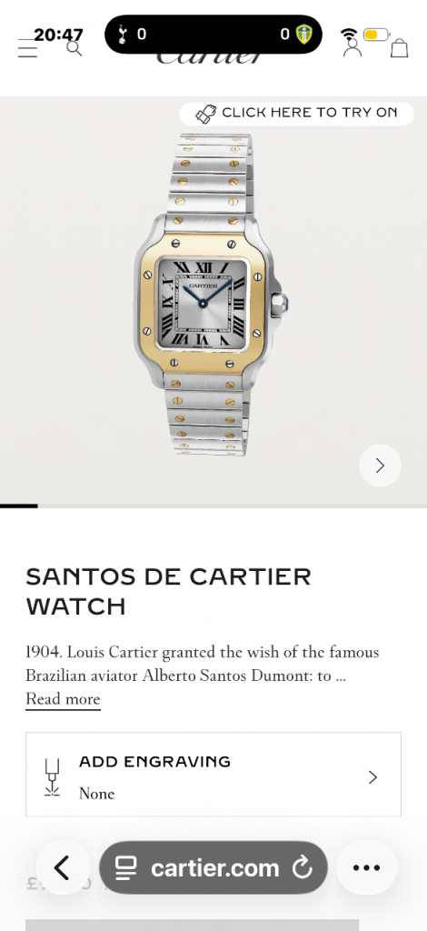 SANTOS DE CARTIER WATCH