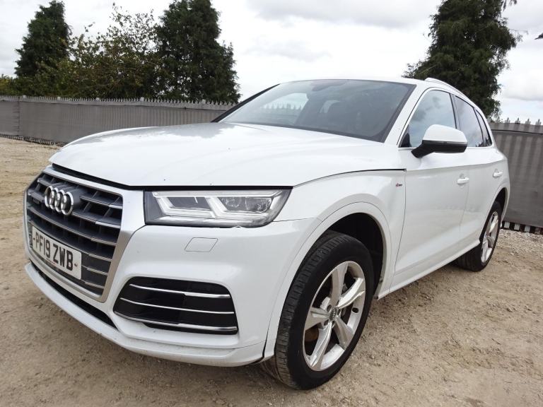 2019 19 REG AUDI Q5 S LINE 40 TDI QUATTRO DIESEL AUTO DAMAGED REPAIRABLE SALVAGE