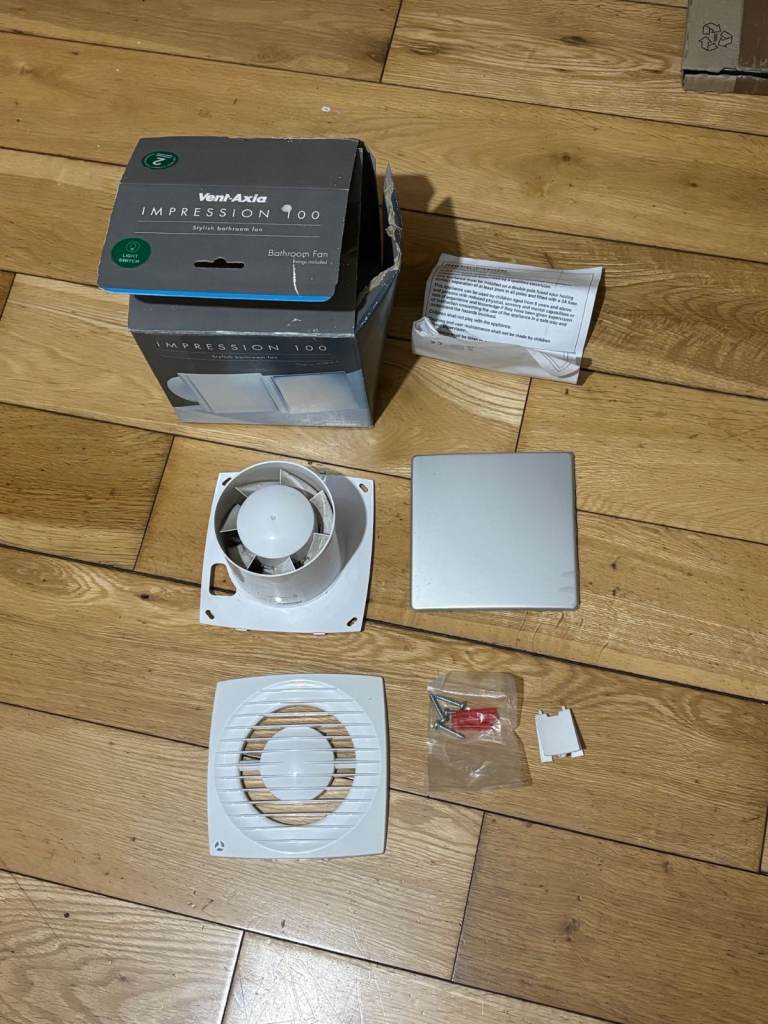 Vent-Axia Impression 100 Bathroom Extractor Fan – 100mm – New (Stored)