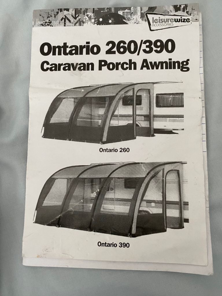 Caravan porch awning
