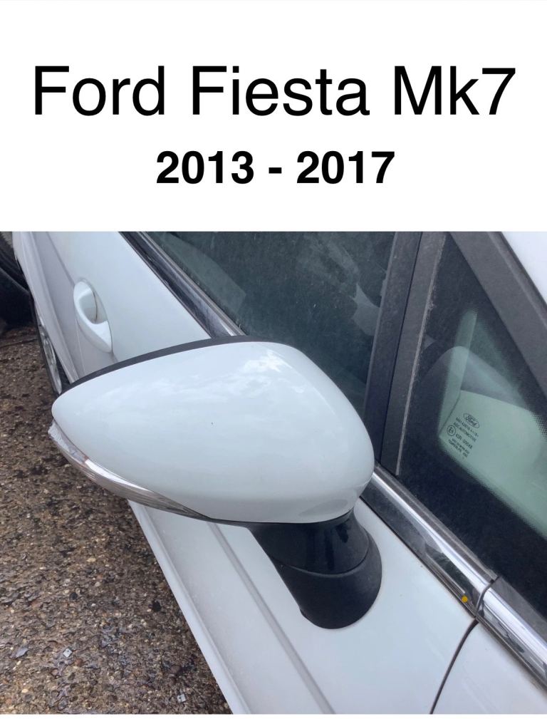 Ford fiesta Door mirror white 