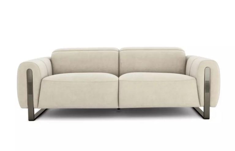 Cream Fabric Two-Seater Sofa - As Good As New