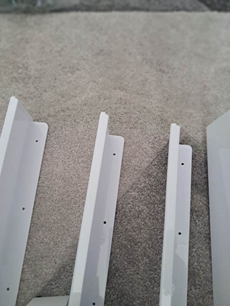 Lifewit Floating Shelves for Wall, 4 Pack White Plastic Shelf 38cm Room