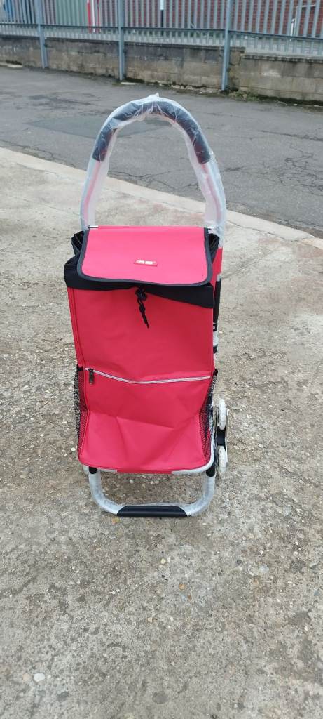 Shopping Cart | 6 Wheel - 3 Wheels on Each Side | 2 in 1 Foldable Market Stroller, 55L❗