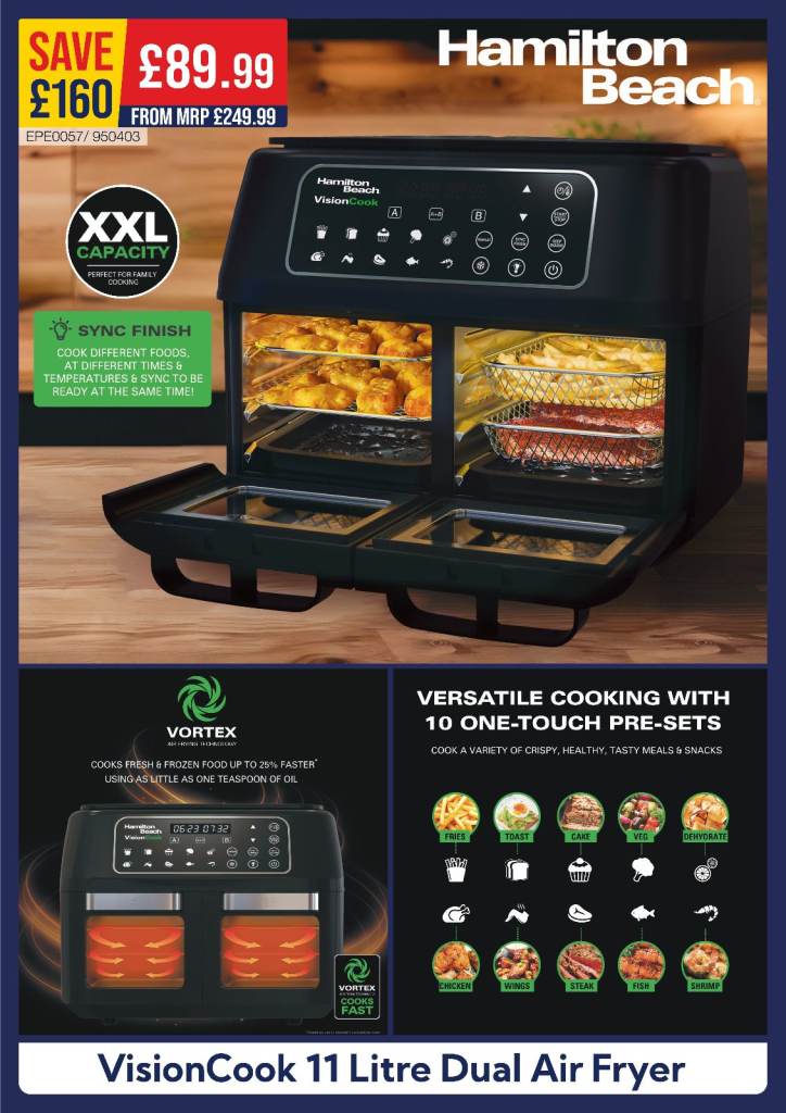 Brand New 11 Litre Dual Air Fryer (was £249.99)