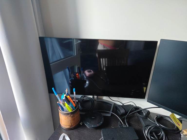 2 Black Computer Monitor - Good Condition