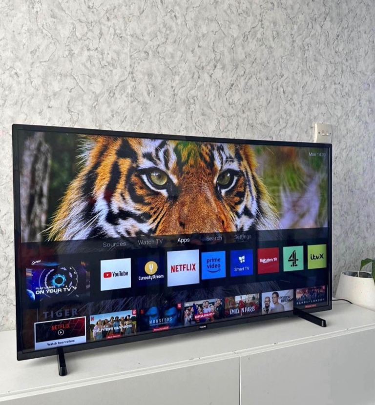 Philips 43” 4K Smart WiFi Ultra Hd led tv Excellent condition