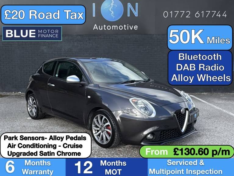 2016 Alfa Romeo MiTo 875 TB TwinAir Super *20 Tax, Touchscreen, Bluetooth* Hatchback Petrol Manual