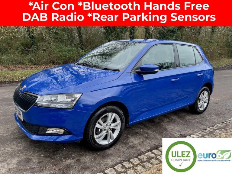 2021 Skoda Fabia 1.0MPI SE 5 DOOR PETROL HATCHBACK IN BLUE EURO 6 HATCHBACK Petrol Manual