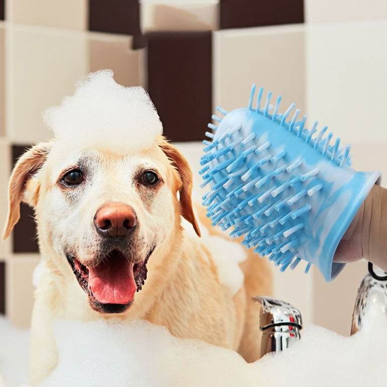New Silicone Pet Grooming Bath Brush Glove