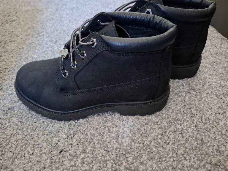 Size 3 Timberland black boots, brand new