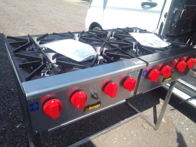 Catering trailer equipment gas tabletop hob burners cookers restaurant kitchen item
